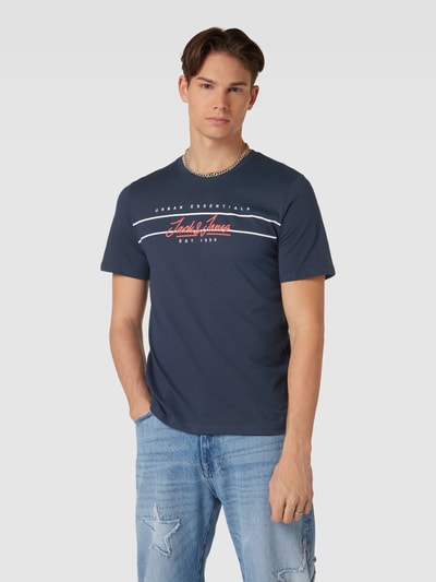Jack & Jones T-Shirt mit Rundhalsausschnitt Dunkelblau 4