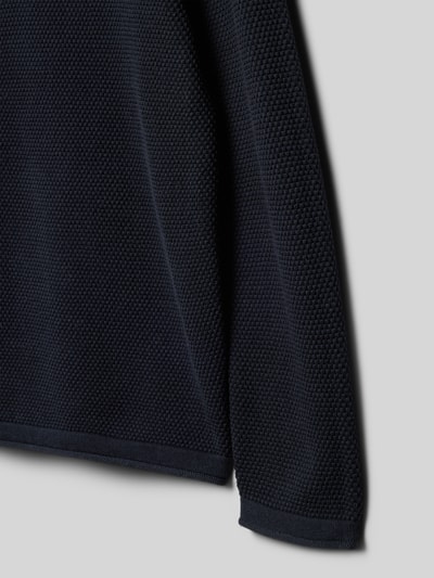 Only & Sons Regular fit gebreide pullover van puur katoen, model 'PANTER' Marineblauw - 2