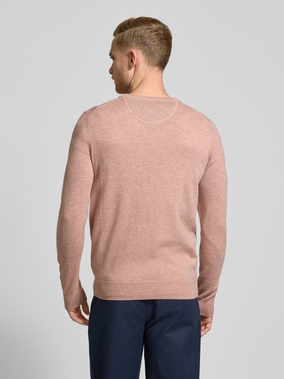 Fynch-Hatton Strickpullover mit V-Ausschnitt Altrosa 5