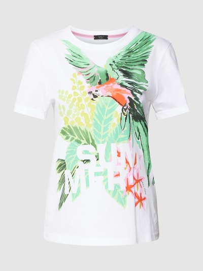 Marc Cain T-shirt met motiefprint Appeltjesgroen - 2