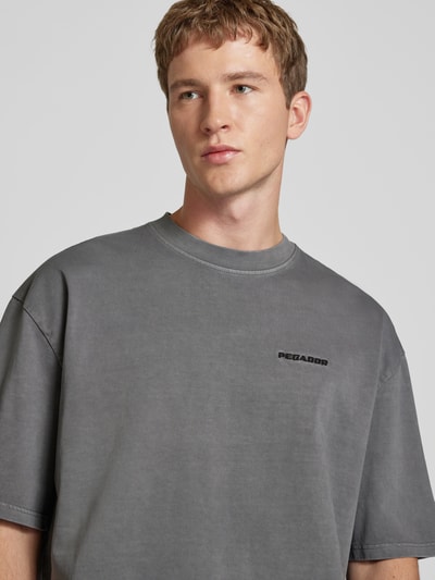 Pegador Oversized T-Shirt mit Label-Stitching Black 3