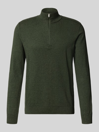 SELECTED HOMME Regular fit schipperstrui van puur katoen, model 'BERG' Olijfgroen gemêleerd - 2