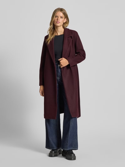 Only Trencz o kroju regular fit z kołnierzem z połami model ‘ALVILDA LIFE’ Bordowy 1