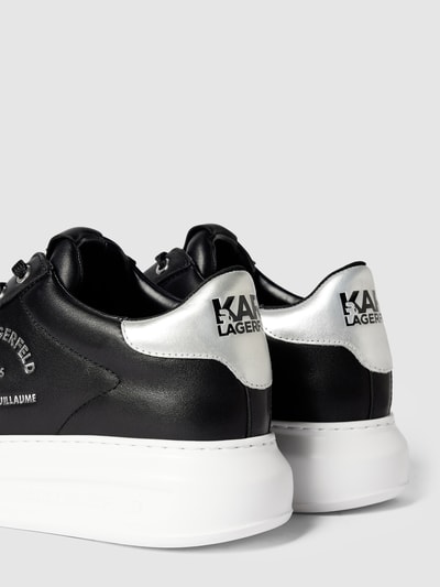 Karl Lagerfeld Sneakersy z nadrukiem z logo model ‘KAPRI’ Czarny 3