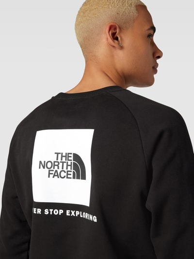 The North Face Sweatshirt mit Label-Print Modell 'RAGLAN' Black 3