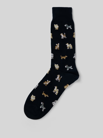 PAUL SMITH Socken mit geripptem Abschluss Black 1