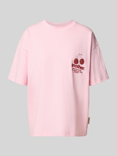 ANOTHER COTTON LAB Oversized T-Shirt mit Rundhalsausschnitt Pink 2