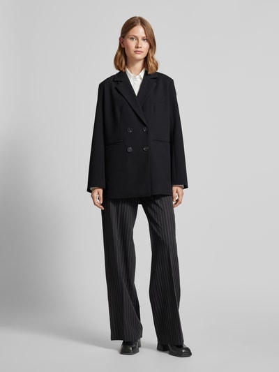 YAS Oversized blazer met paspelzakken, model 'LIKKA' Zwart - 1