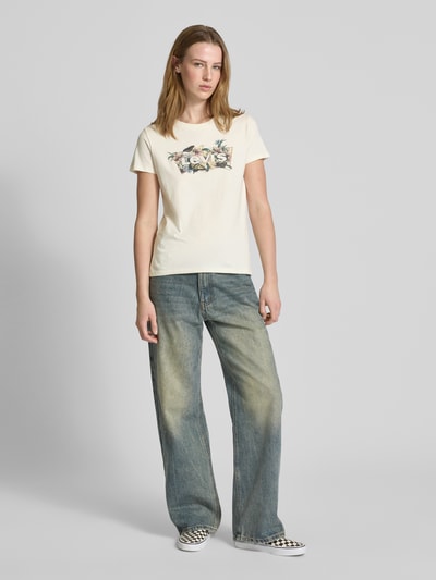Levi's® T-Shirt mit Label-Print Modell 'LILY' Sand 1