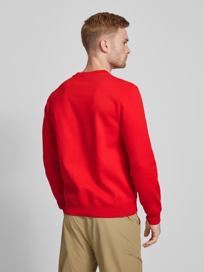 Napapijri Sweatshirt met labelstitching, model 'balis' Rood - 5