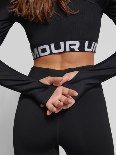 Under Armour Cropped Longsleeve mit Stehkragen Modell 'HeatGear' Black 3