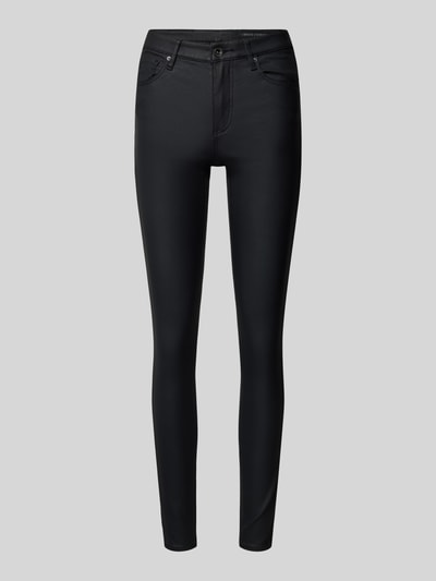 ARMANI EXCHANGE Super Skinny Fit Jeans in Leder-Optik Black 2