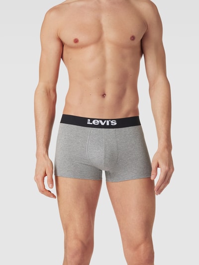 Levi's® Boxershort met elastische band met logo, model 'SOLID BASIC TRUNK' Middengrijs - 1