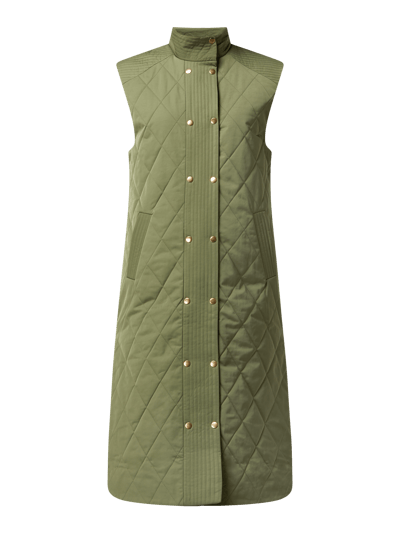 ICHI Steppweste mit Stehkragen Modell 'Annie' Khaki 2