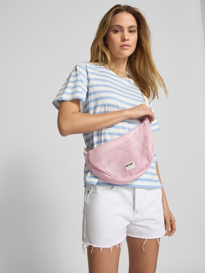 WOUF Handtas met ajourpatroon, model 'Blush' Rosé - 1