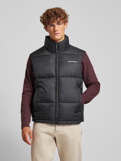 Pegador Bodywarmer met opstaande kraag, model 'LANDIN' Zwart - 4