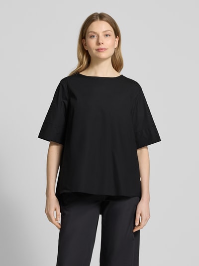 MAERZ Muenchen Regular Fit Blusenshirt mit Rundhalsausschnitt Black 4