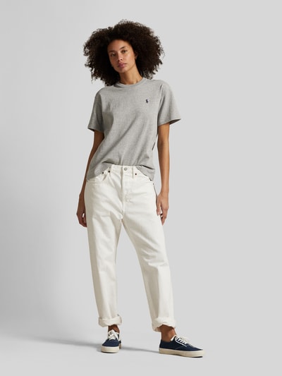 Polo Ralph Lauren Relaxed Fit T-Shirt aus reiner Baumwolle Mittelgrau Melange 1