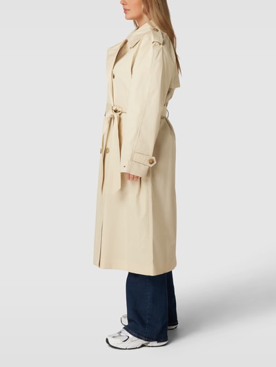 Tommy Hilfiger Curve PLUS SIZE trenchcoat met strikceintuur Zand - 4