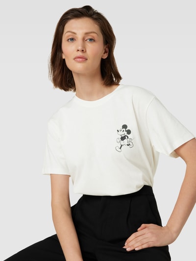 Jake*s Casual T-shirt met motiefprint Offwhite - 3