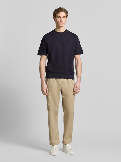 JACK & JONES Premium T-shirt met labeldetail model 'MILANO' Marineblauw - 1