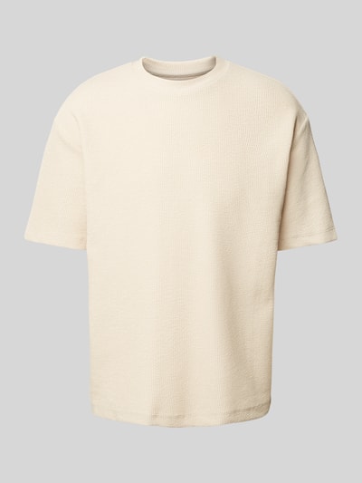 MCNEAL T-Shirt mit Strukturmuster Modell 'KEN' Beige 2