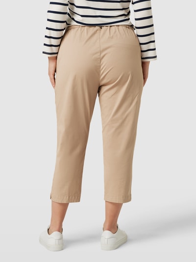 Marina Rinaldi PLUS SIZE capribroek met elastische band, model 'RECOARO' Beige - 5