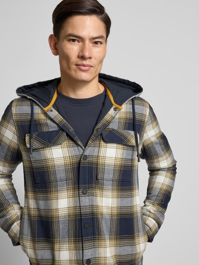 PME Legend Hemdjacke mit Druckknopfleiste Dunkelblau 3