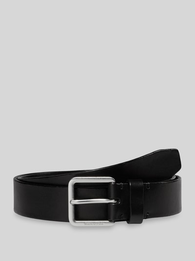 Marc O'Polo Gürtel aus Rindsnappa mit Metallschnalle Black 1