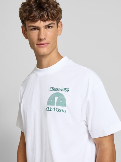 Ellesse T-Shirt mit Rundhalsausschnitt Modell 'CLUB DI CORSA' Weiss 3