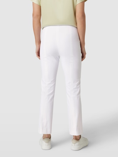 Raffaello Rossi Flared cut comfortbroek met siernaden, model 'MACY' Wit - 5