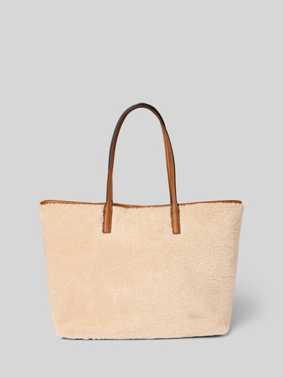 Guess Tote Bag mit Label-Detail Modell 'VICTTORIA' Cognac 4