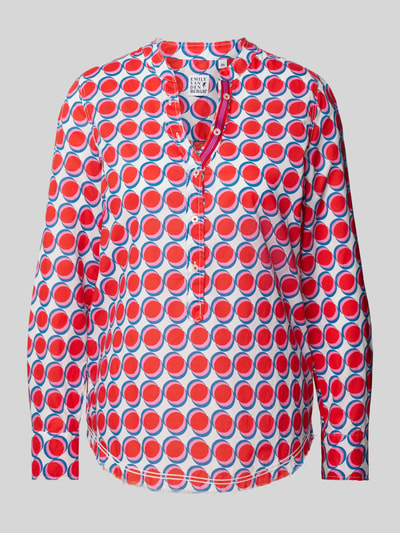 Emily Van den Bergh Blouse met all-over print Rood - 2