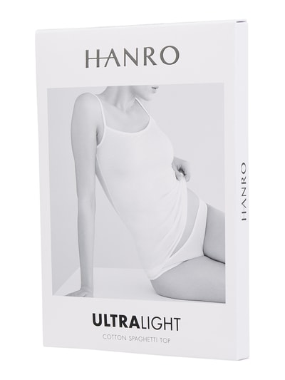 Hanro Unterhemd aus Baumwolle Modell Ultralight Weiss 3