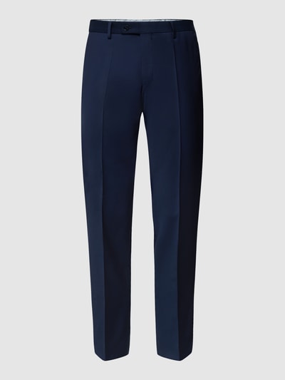 Baldessarini Broek met persplooien, model 'Massa' Marineblauw - 2