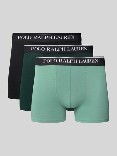 Polo Ralph Lauren Underwear Boxershort met band met label in een set van 3 stuks Donkergroen gemêleerd - 1