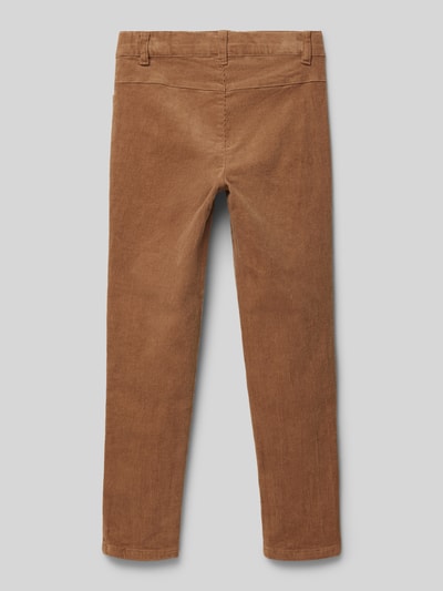 Lil Atelier Regular Fit Cordhose mit Gürtelschlaufen Modell 'MRYAN' Hellbraun 3