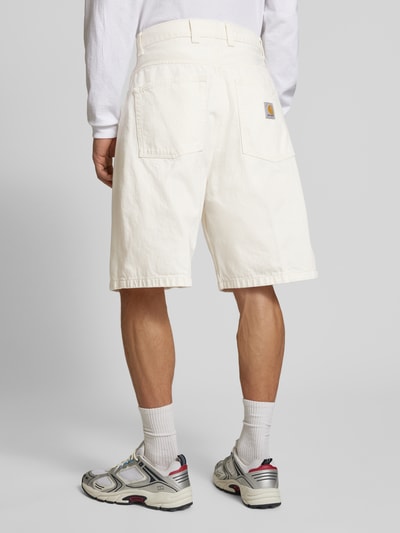 Carhartt Work In Progress Jeansshorts mit Eingrifftaschen Modell 'BRANDON' Weiss 5