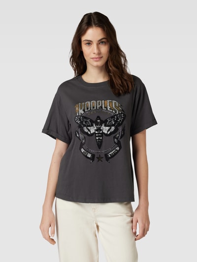 THE KOOPLES T-shirt met labelprint Antraciet - 4