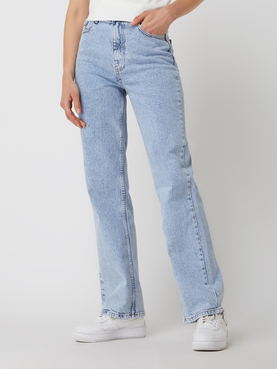 Only Wide fit high waist jeans met stretch, model 'Camilla'  Jeansblauw - 4