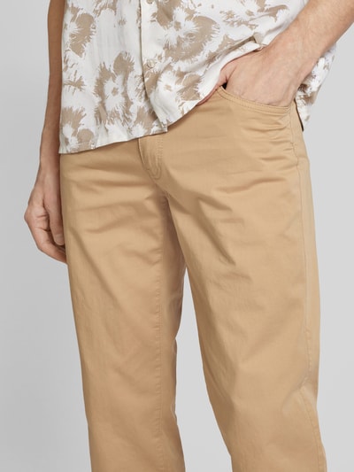 Brax Spodnie z 5 kieszeniami i wpuszczanymi kieszeniami w stylu francuskim model ‘CADIZ’ Camel 3