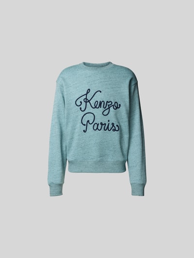 Kenzo Sweatshirt mit Logo-Stitching Tuerkis 2