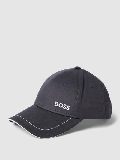 BOSS Basecap mit Logo-Stitching Dunkelblau 1