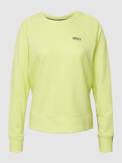 DKNY PERFORMANCE Sweatshirt mit Label-Detail Hellgelb 2