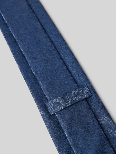 MONTI Krawatte aus Seide im Allover-Look (7,5 cm) Blau 3