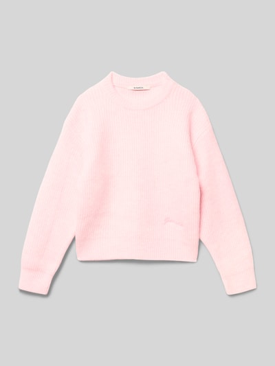 Garcia Strickpullover mit gerippten Abschlüsse Rosa 1