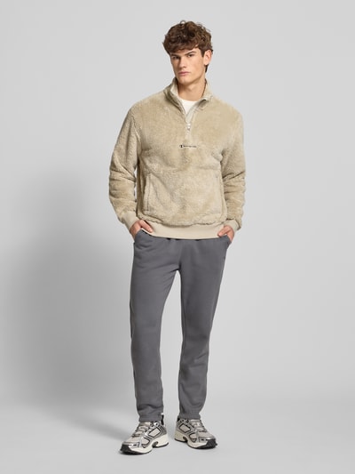 CHAMPION Sweatshirt mit Stehkragen Beige 1