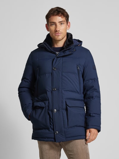 HECHTER PARIS Steppjacke mit Stehkragen und Pattentaschen Marine 4