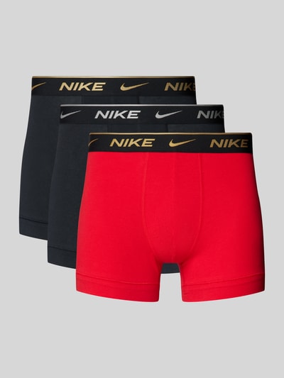 Nike Trunks mit elastischem Logo-Bund im 2er-Pack Black 1