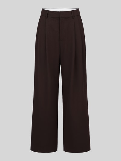ONLY Regular Fit Weite Hose mit Viskose-Anteil Modell 'SONJA' Schoko 2
